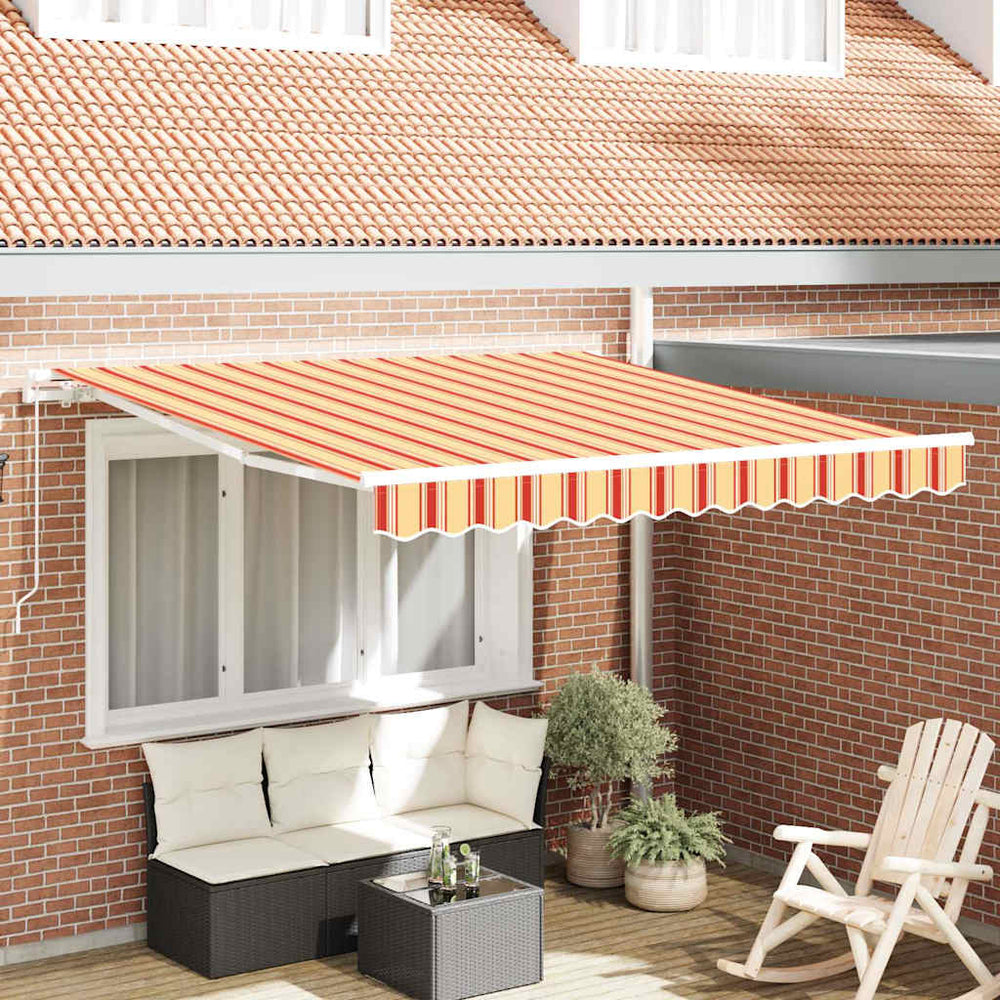Ištraukiama markizė Dryžuotas Geltona ir Oranžinė 300 x 250 cm