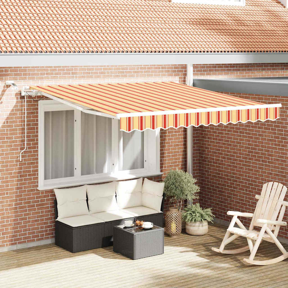 Skėtis Audinys Geltona ir Oranžinė 300 x 250 cm Poliesteris