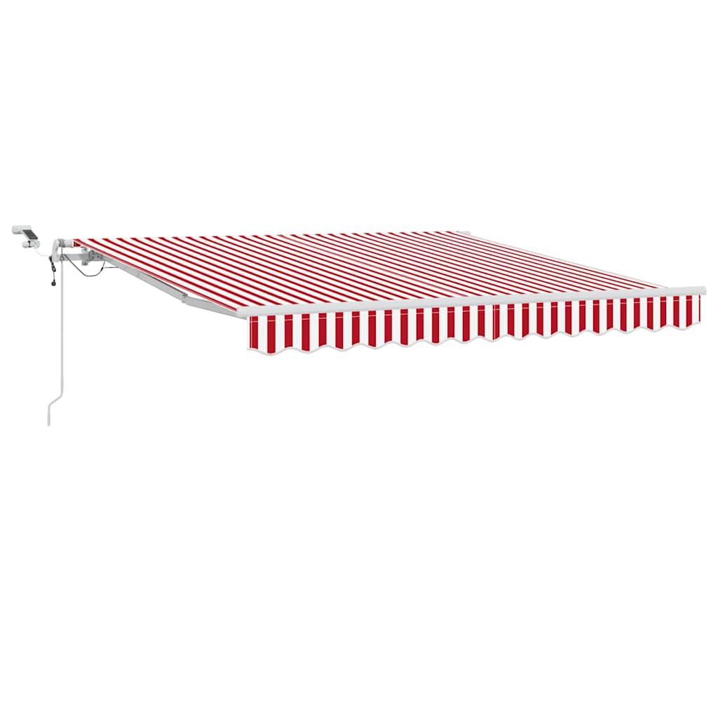 Ištraukiama markizė Raudona ir balta 300 x 250 cm Poliesteris