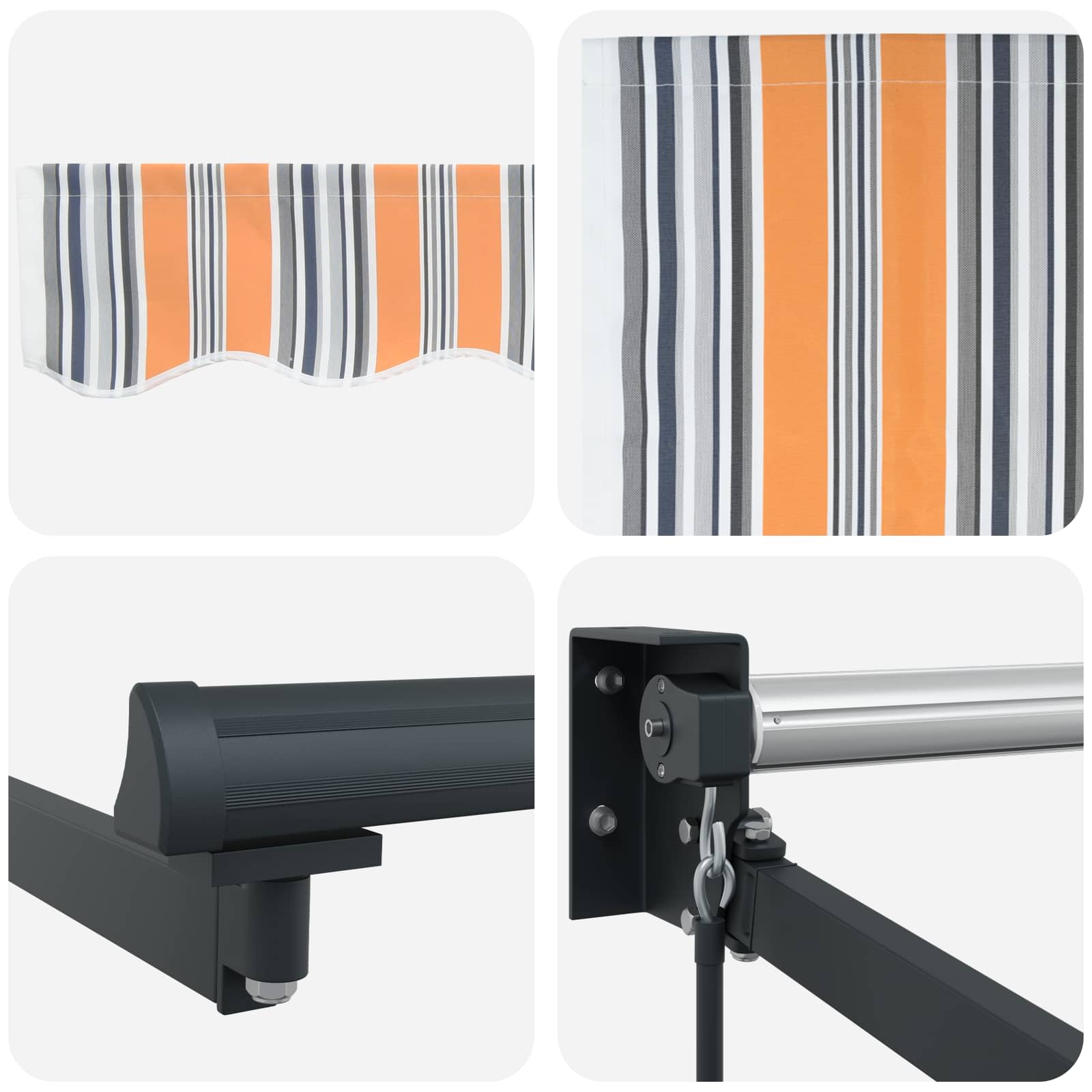 Awning Multicolour 300 x 250 x 165 cm Polyester