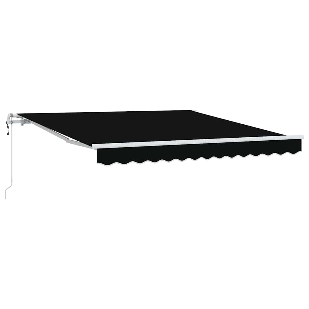 Retractable Awning Black 300x250 cm