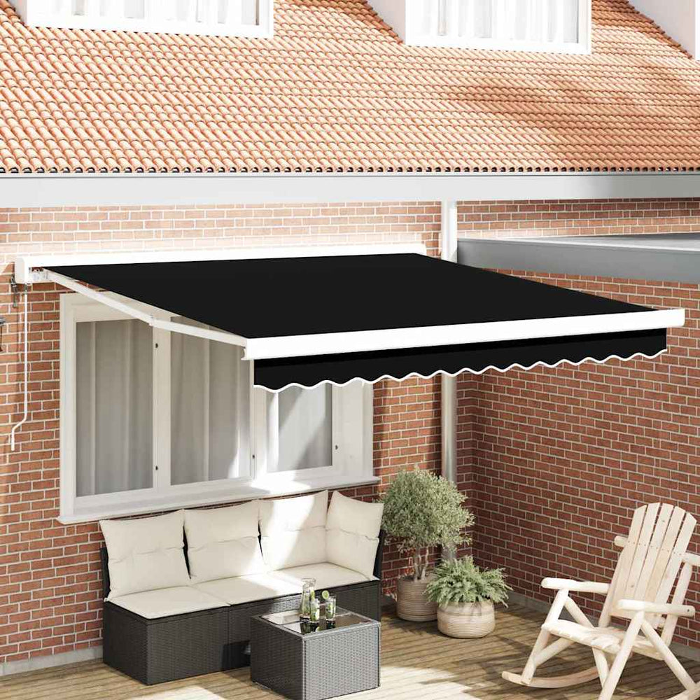 Juoda 300x250 cm automatinė įtraukiama markizė