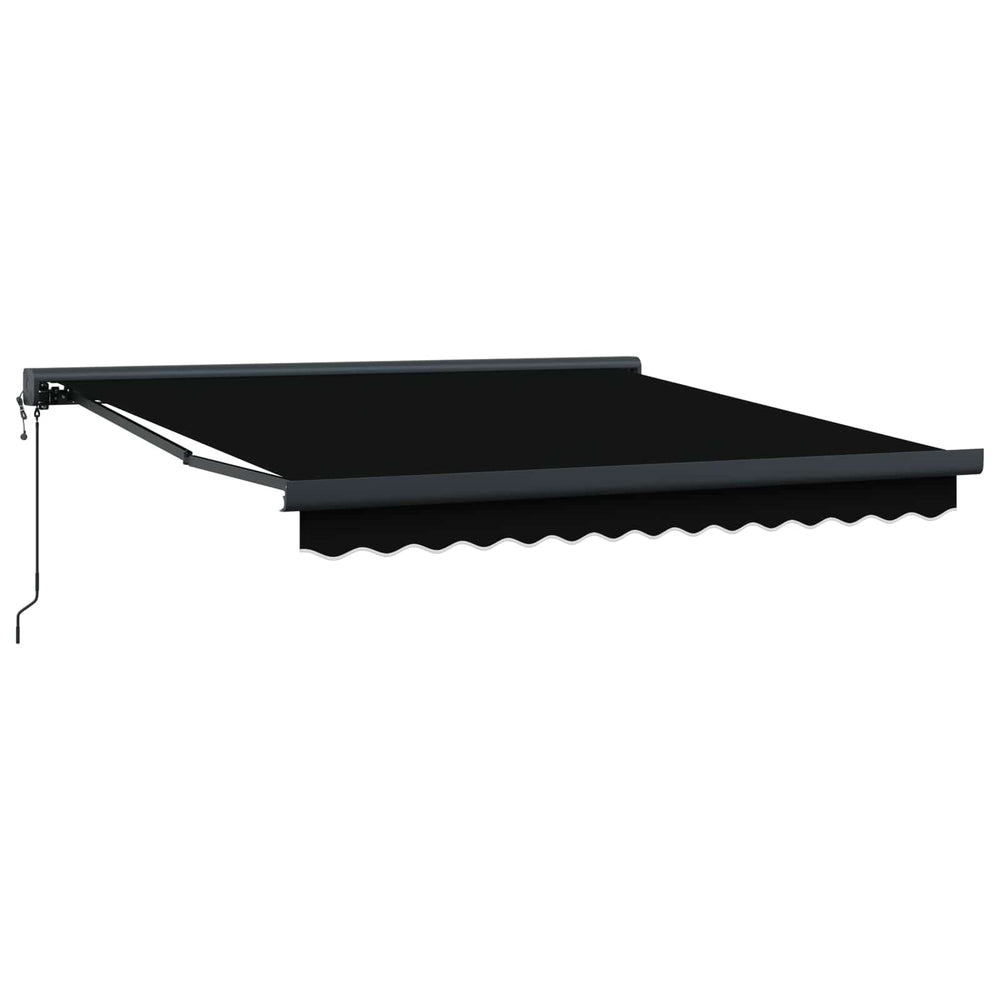 automatic retractable awning black 300x250 cm