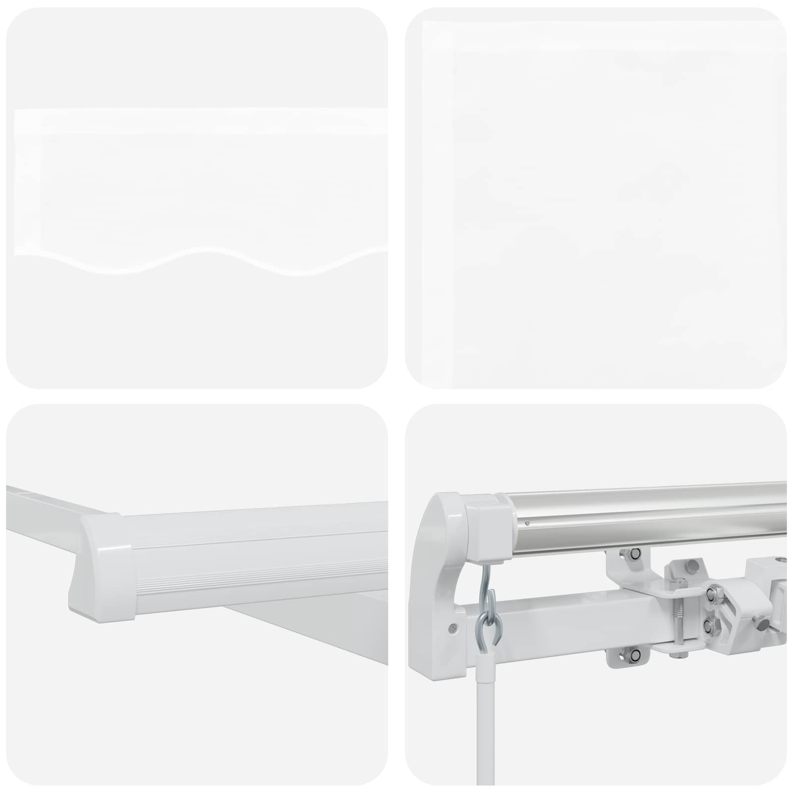 Gazebo White 300 x 250 x 165 cm Polyester