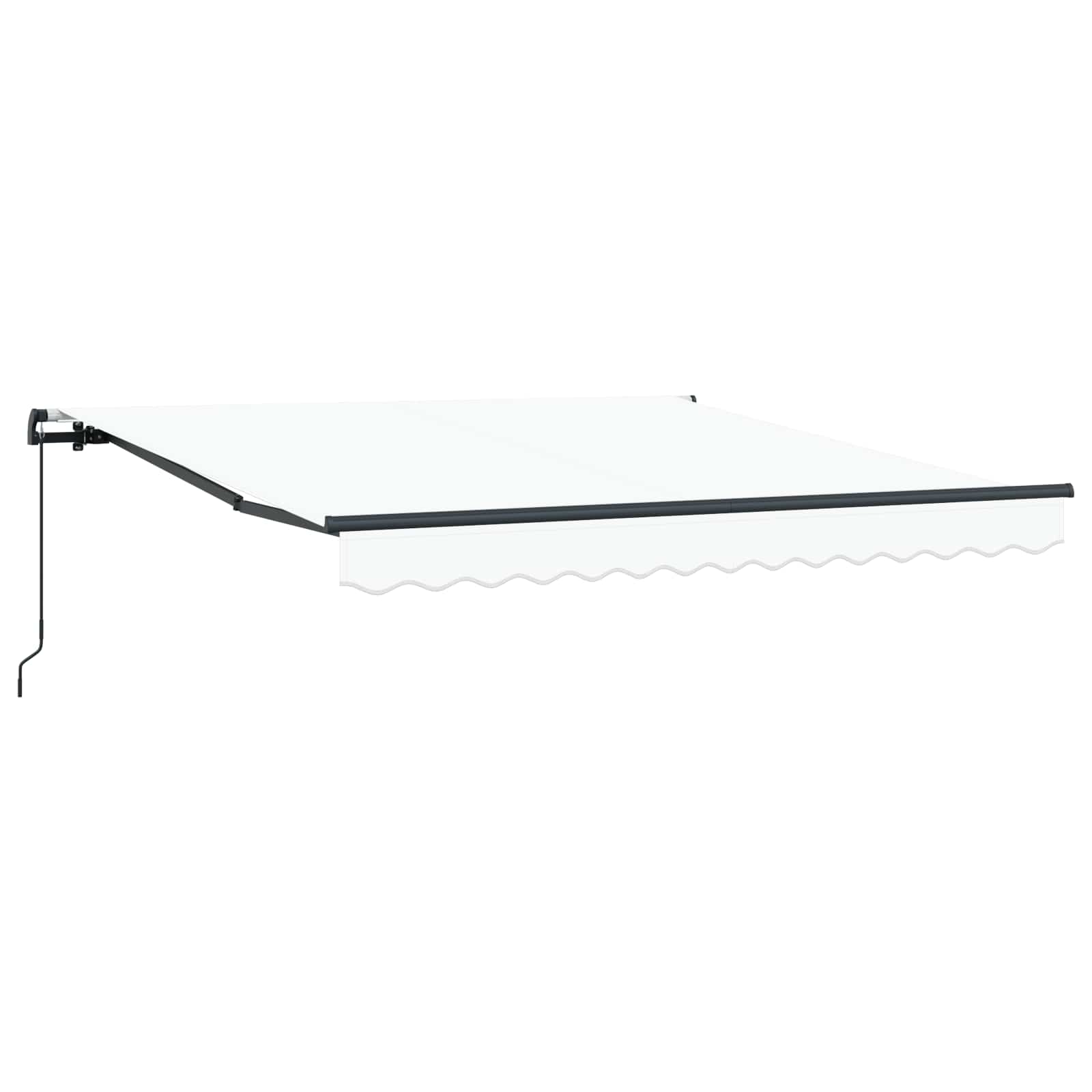 Izvelkamā nojume Balta 300 x 250 cm Poliesters un tērauds