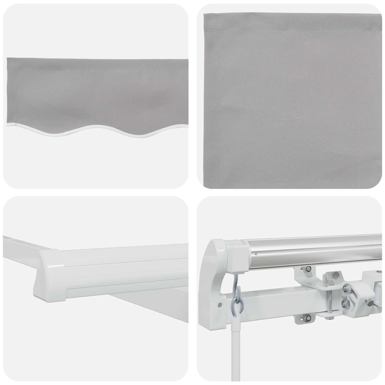 Gazebo Light Grey 300 x 250 x 165 cm Polyester