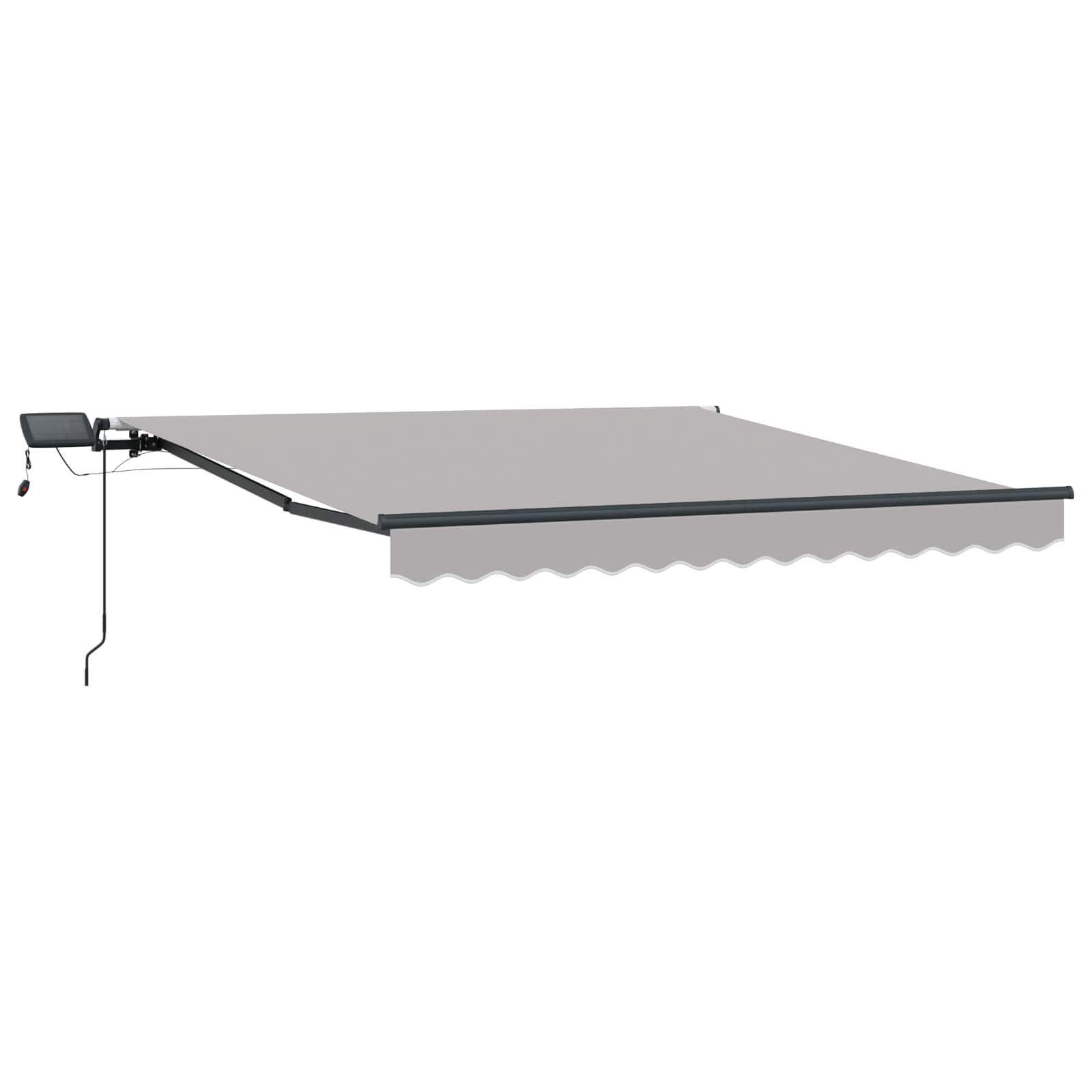 Izvelkamā markīze Gaiši pelēka 300 x 250 cm audums