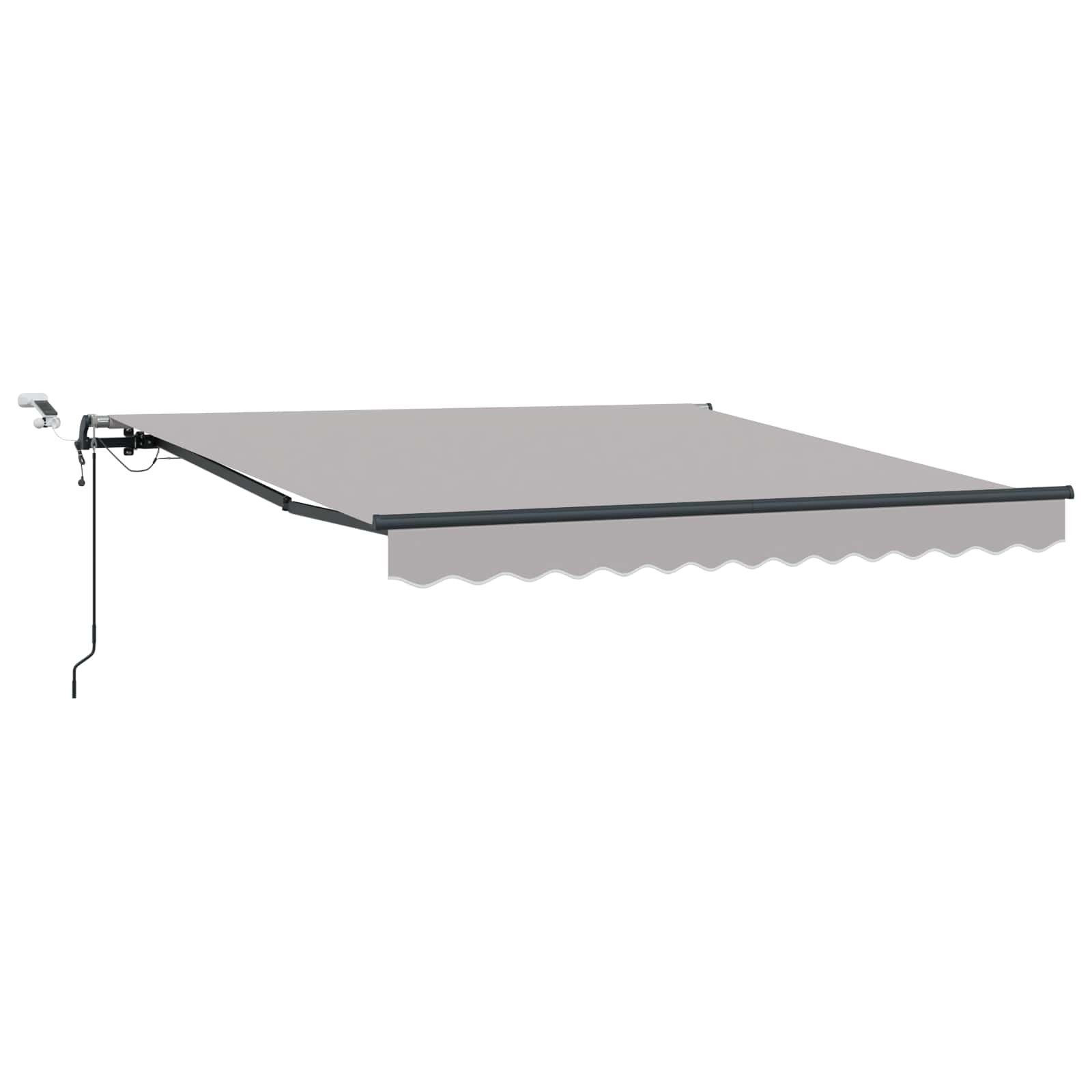 Canopy Fabric with Light Grey 300 x 250 cm Polyester
