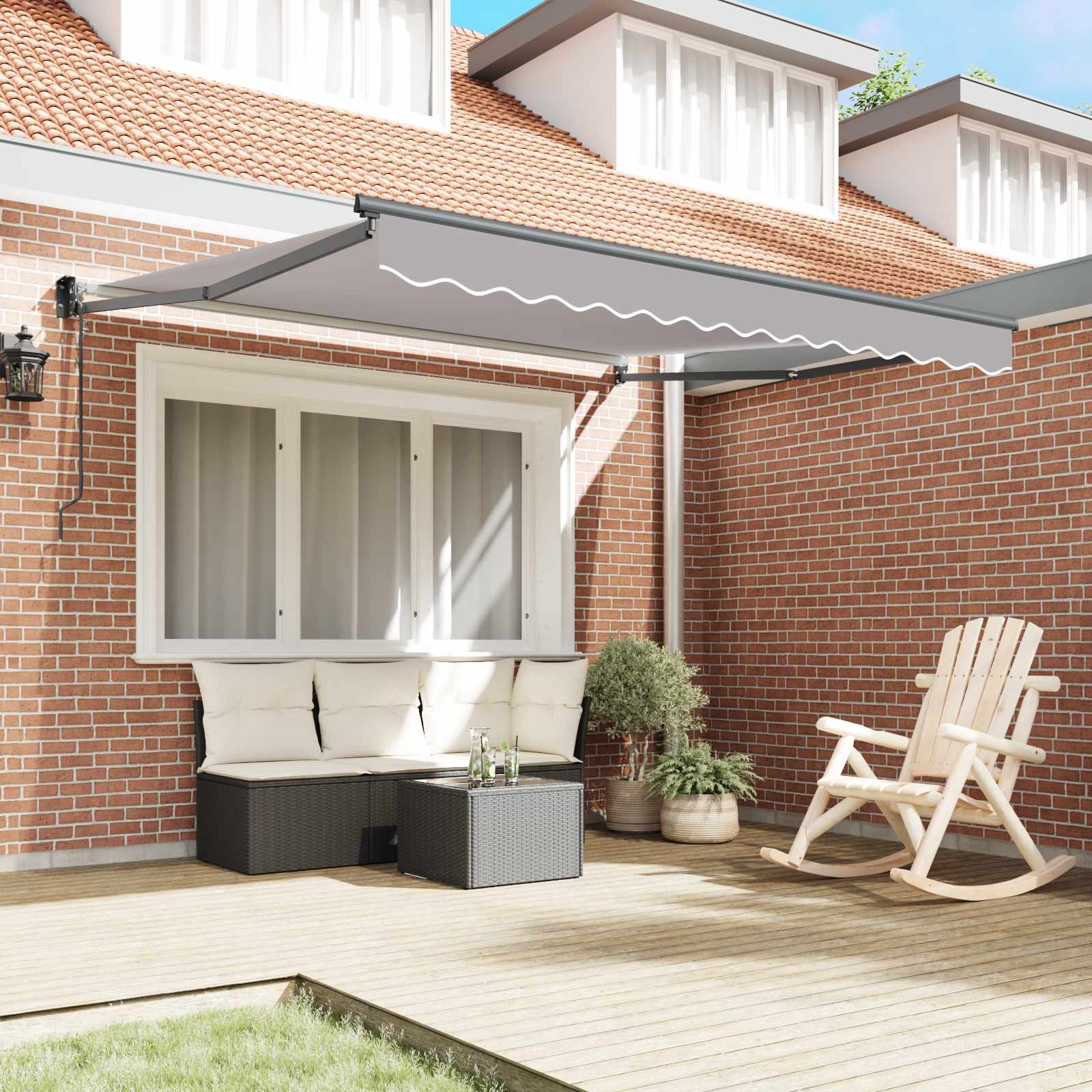Gazebo Light Grey 300 x 250 x 165 cm Polyester