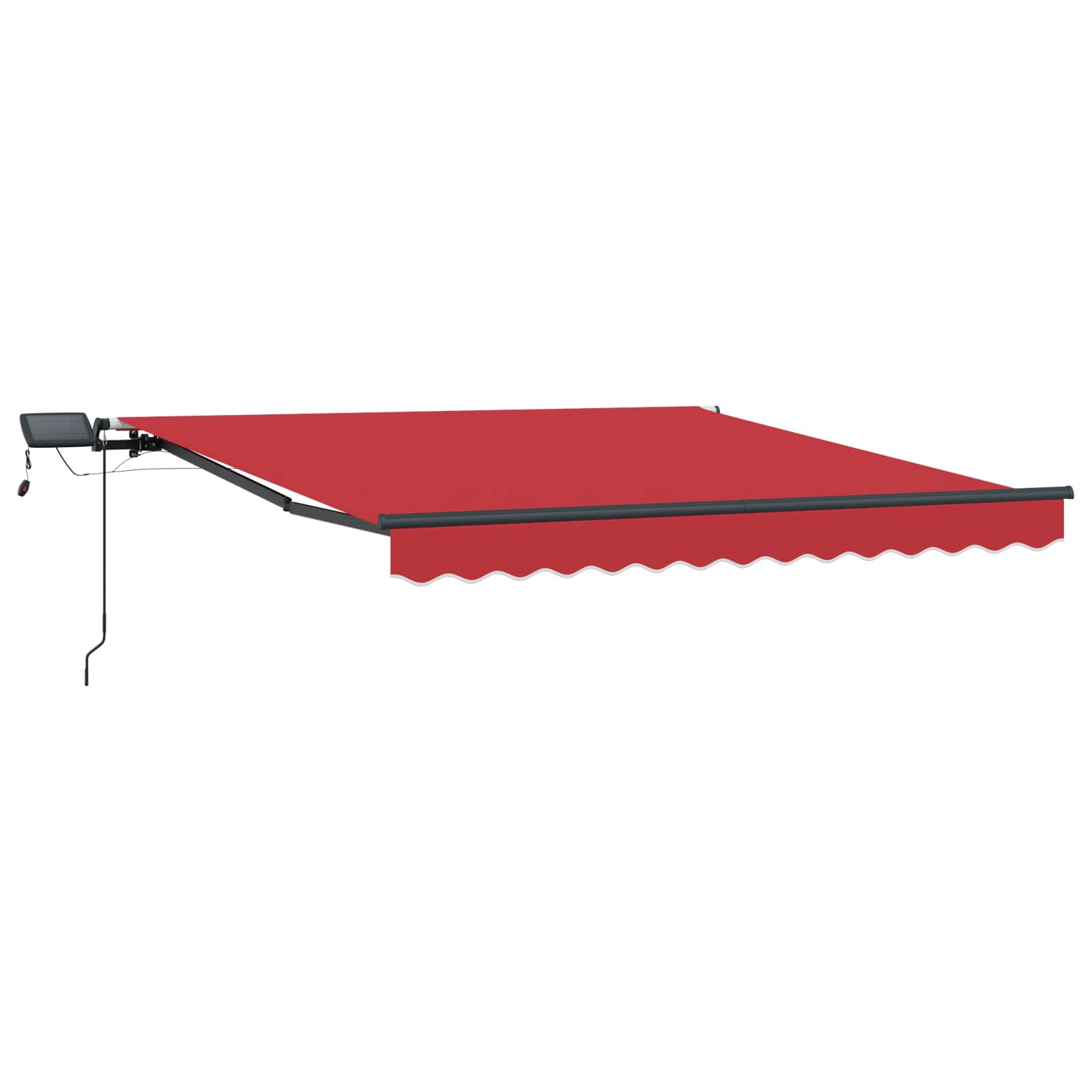 Ištraukiama markizė Raudona 300 x 250 cm Audinys ir aliuminis