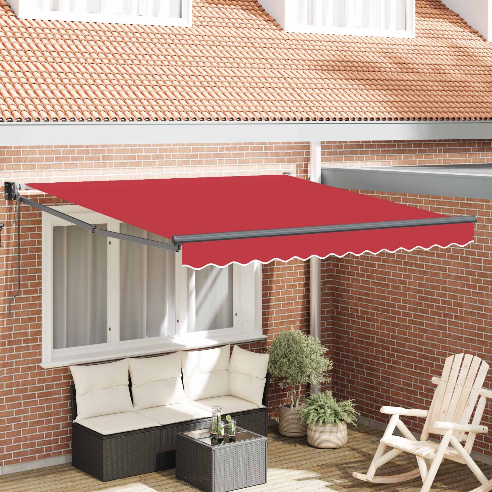 Nojume Sarkana 300 x 250 x 165 cm Poliesters