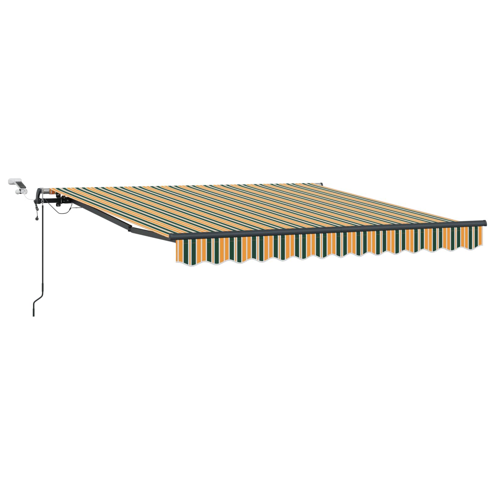 Skėtis Audinys su Žalia ir geltona 300 x 250 cm Poliesteris