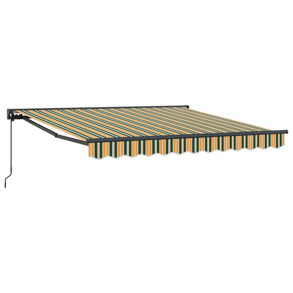 Ištraukiama markizė Žalia ir geltona 300x250 cm Poliesteris