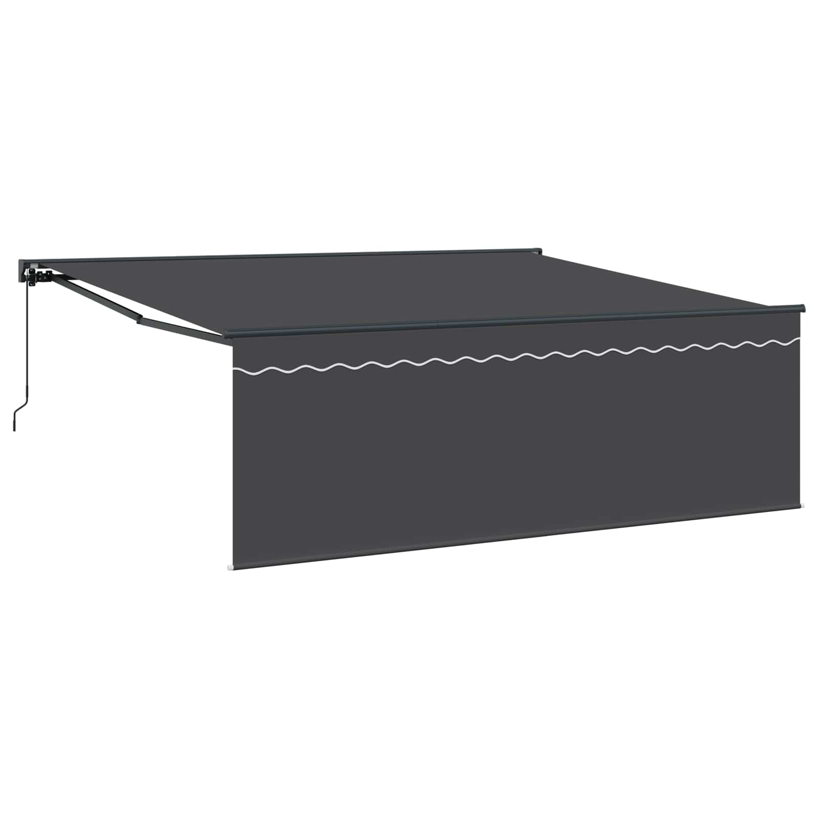 Ištraukiama markizė Oranžinė ir balta 350x250 cm audinys