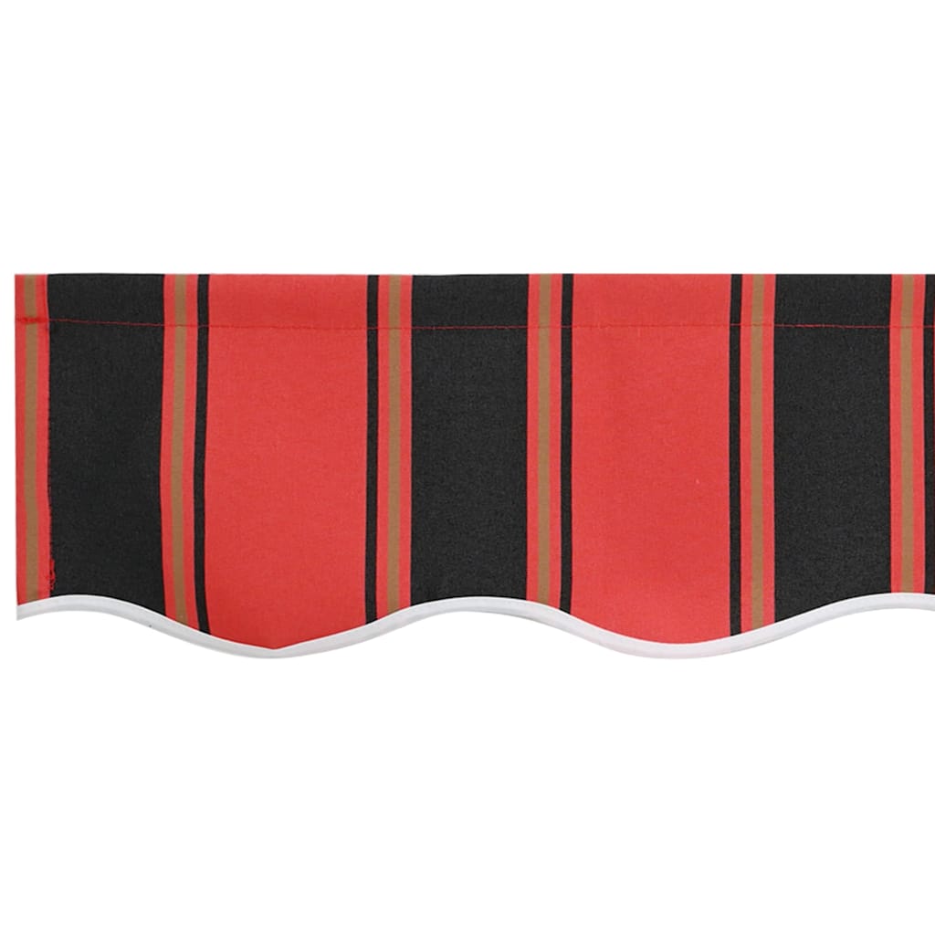 Red and Black Gazebo 350 x 250 x 165 cm Polyester