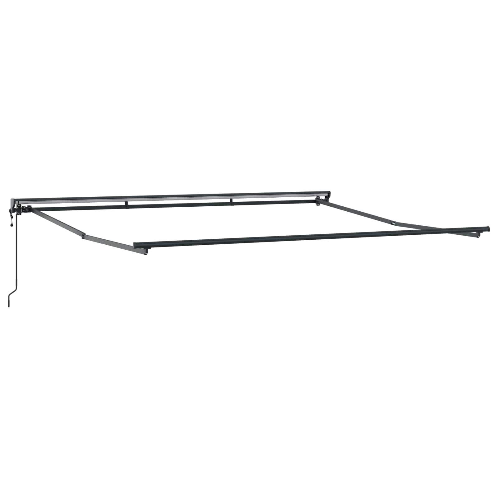 Skėtis Audinys su oranžinė ir ruda 350 x 250 cm Poliesteris