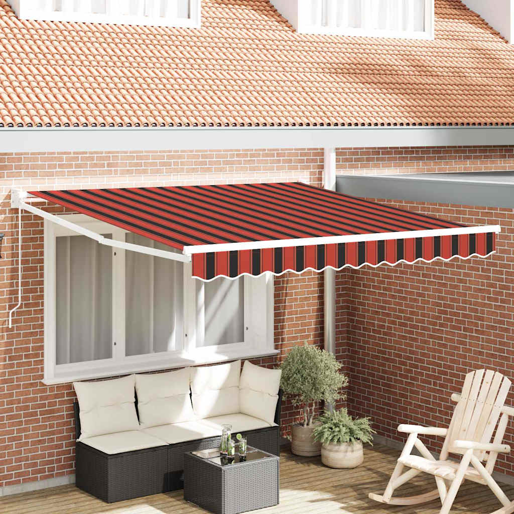 Pavėsinė Oranžinė ir ruda 350 x 250 x 165 cm Poliesteris