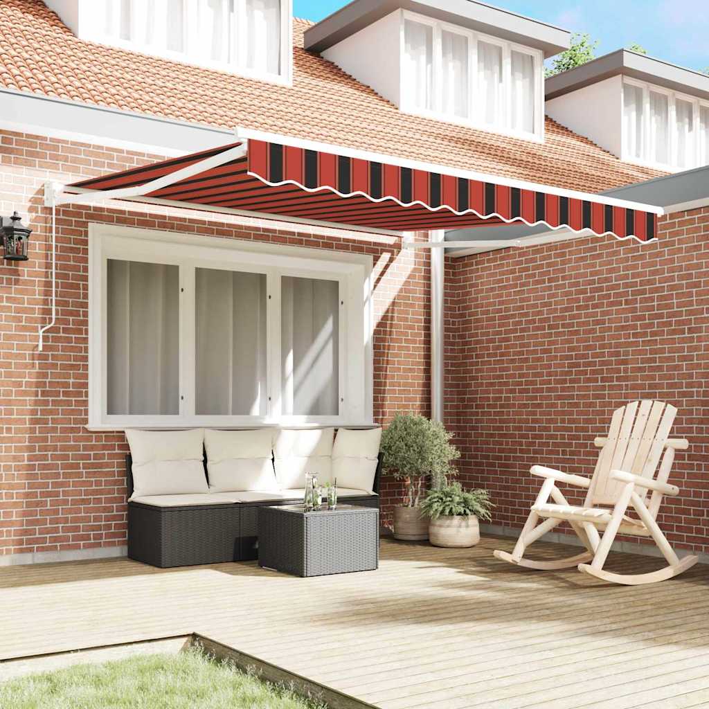 Pavėsinė Oranžinė ir ruda 350 x 250 x 165 cm Poliesteris