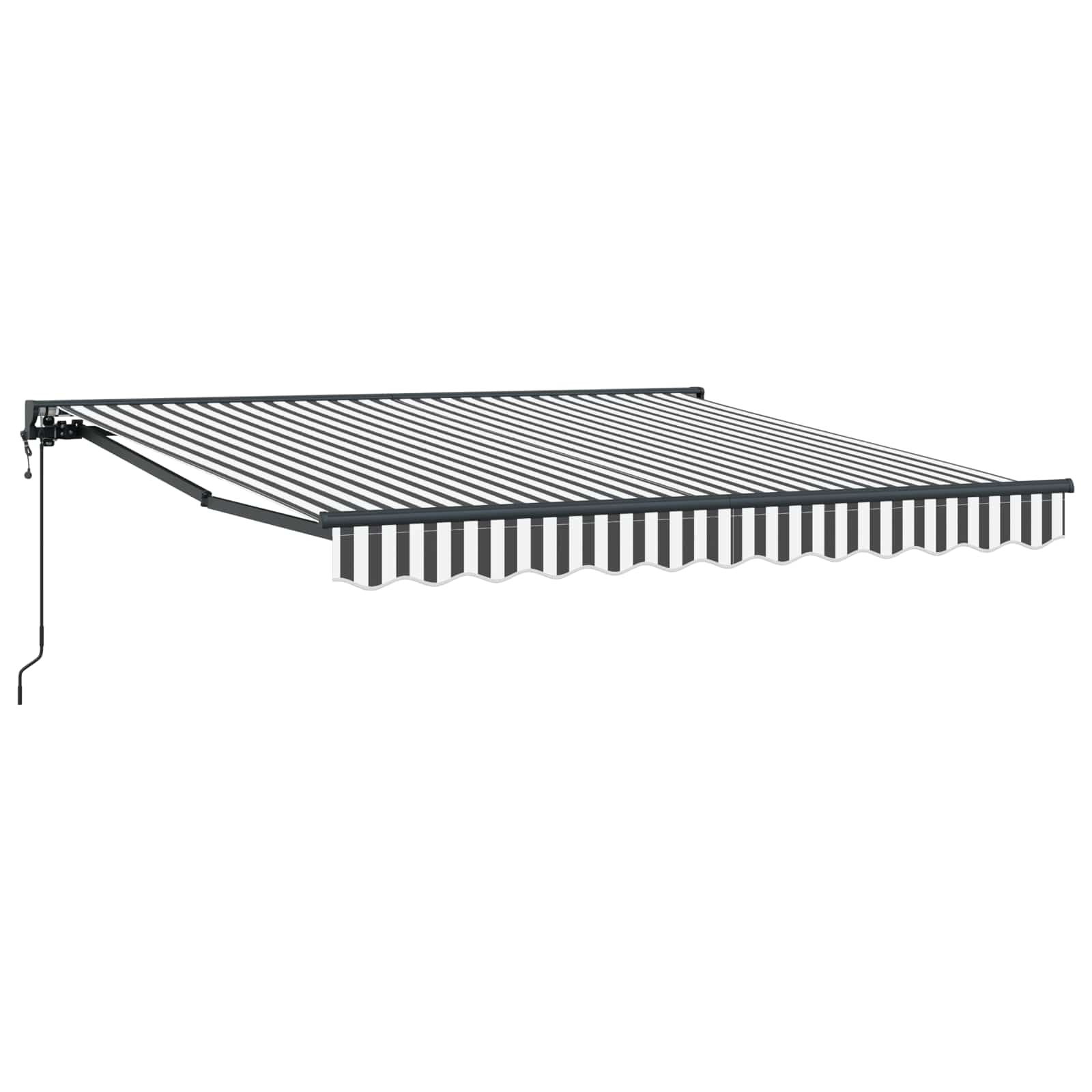 Izvelkama nojume Antracīta un baltas krāsas 350x250 cm audums