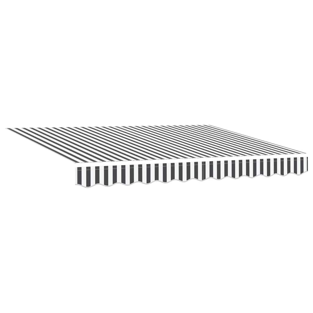 Ištraukiama markizė Antracito ir baltos 350x250 cm