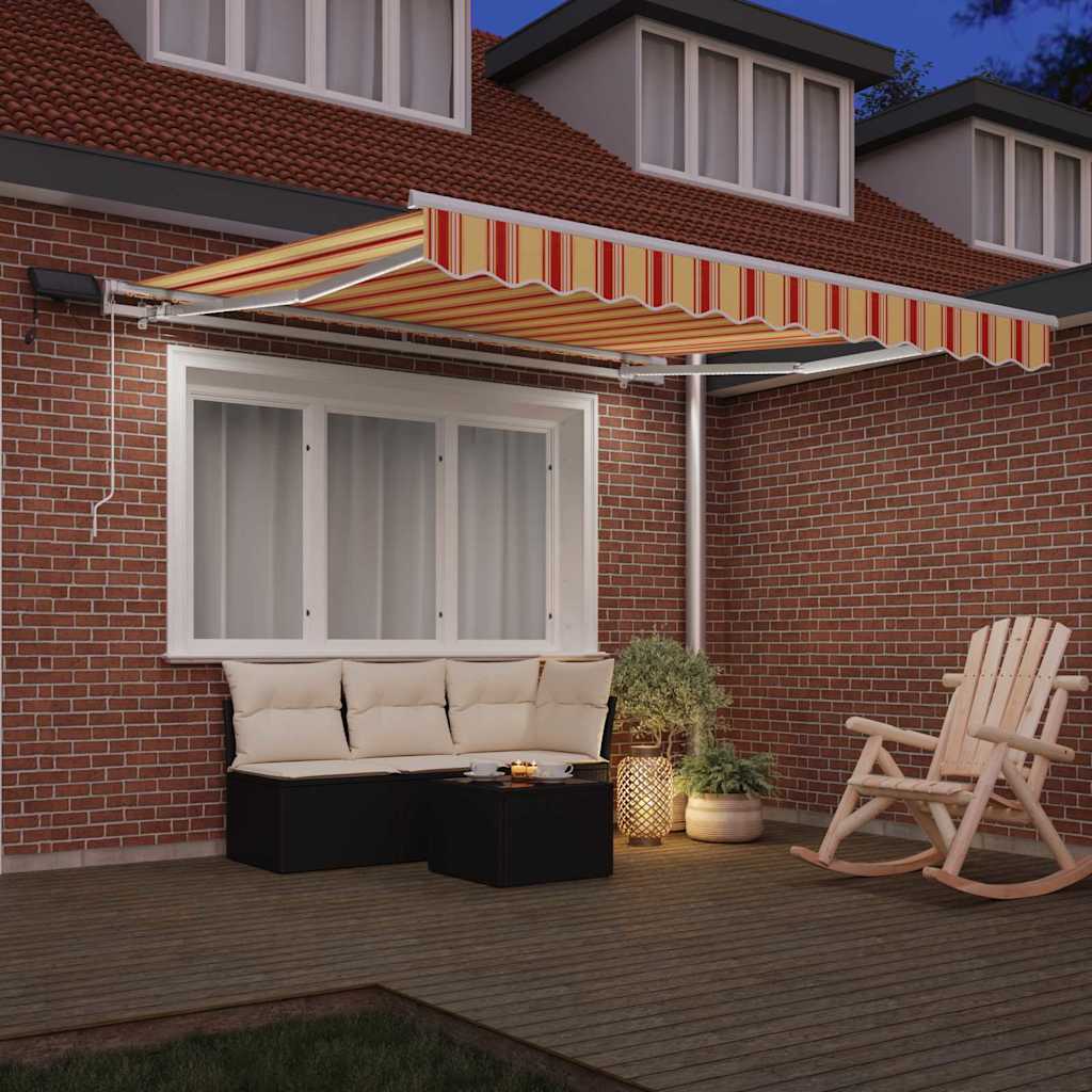 Ištraukiama markizė Geltona ir Oranžinė 350 x 250 cm
