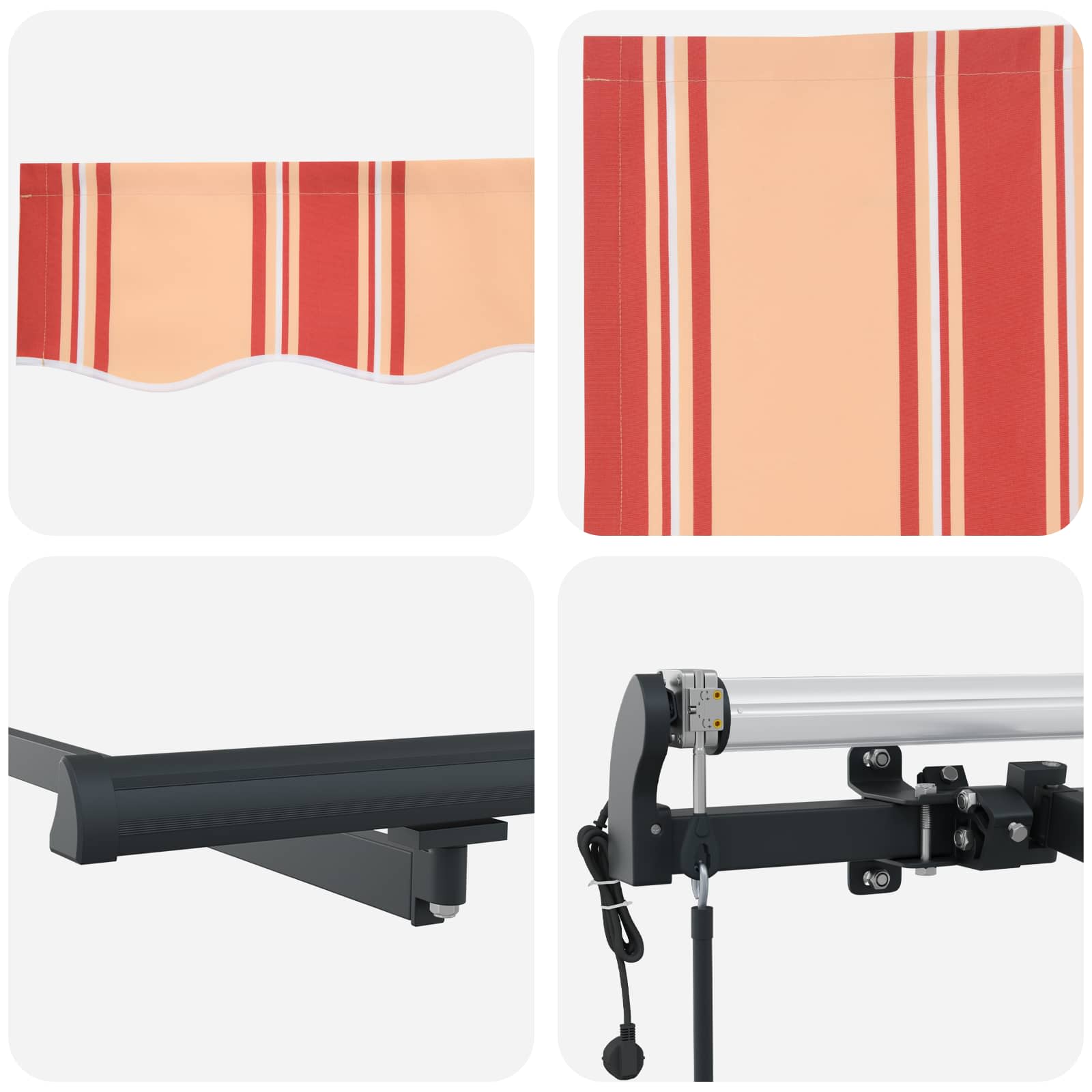 Izvelkamā markīze Dzeltena un oranža 350 x 250 cm