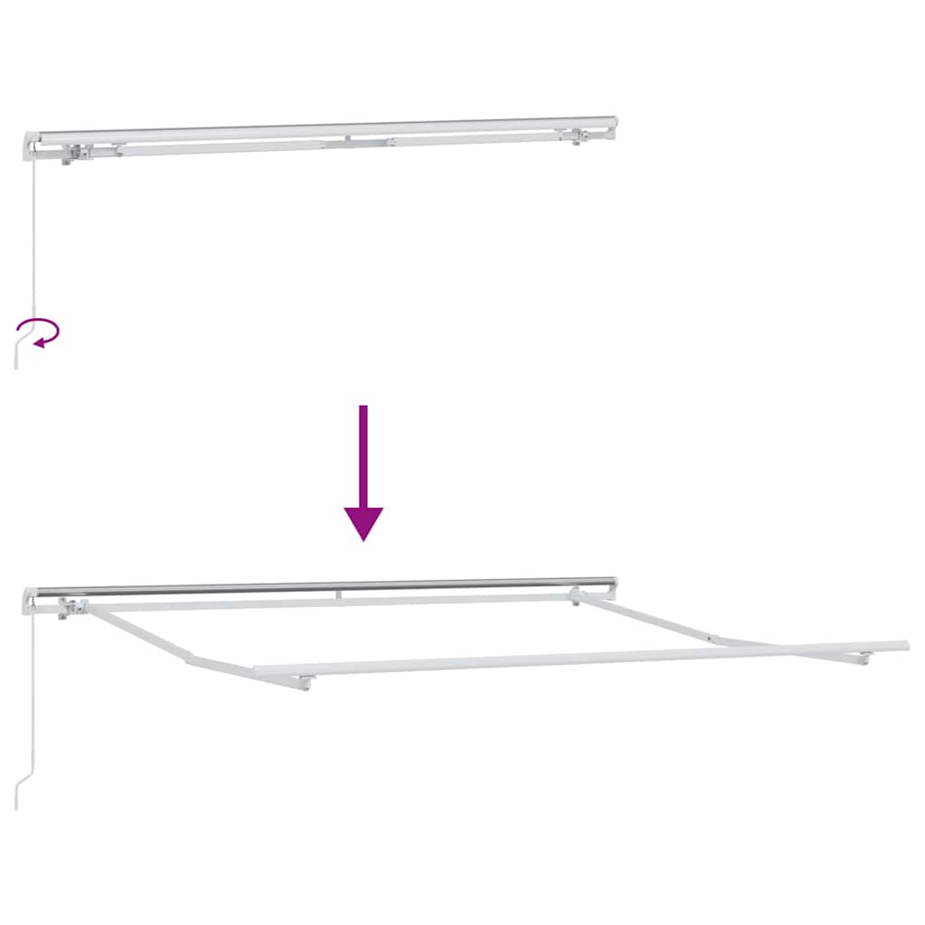 Įtraukiama markizė Dryžuota 350x250 cm