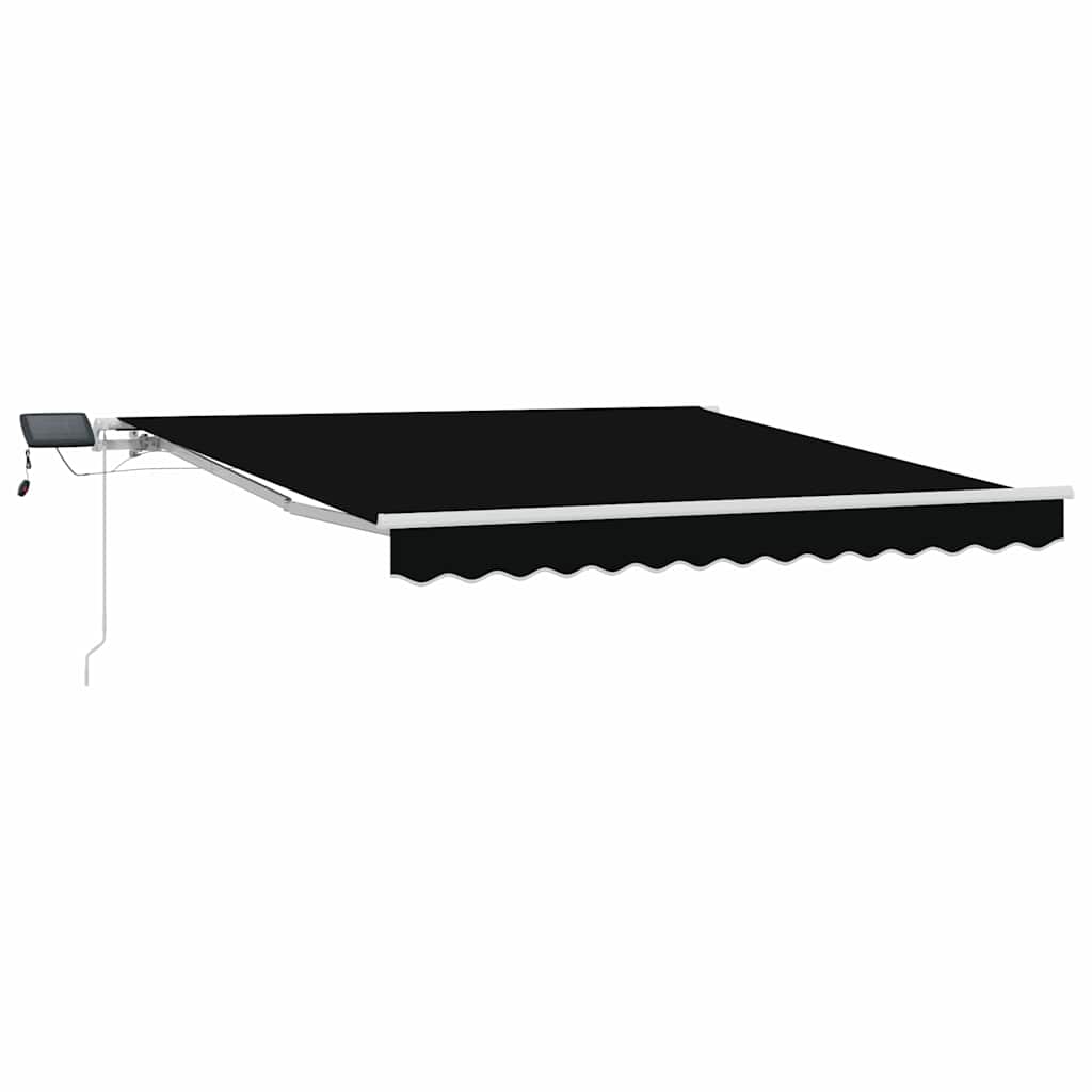 Ištraukiama markizė Juoda 350 x 250 cm Audinys ir aliuminis