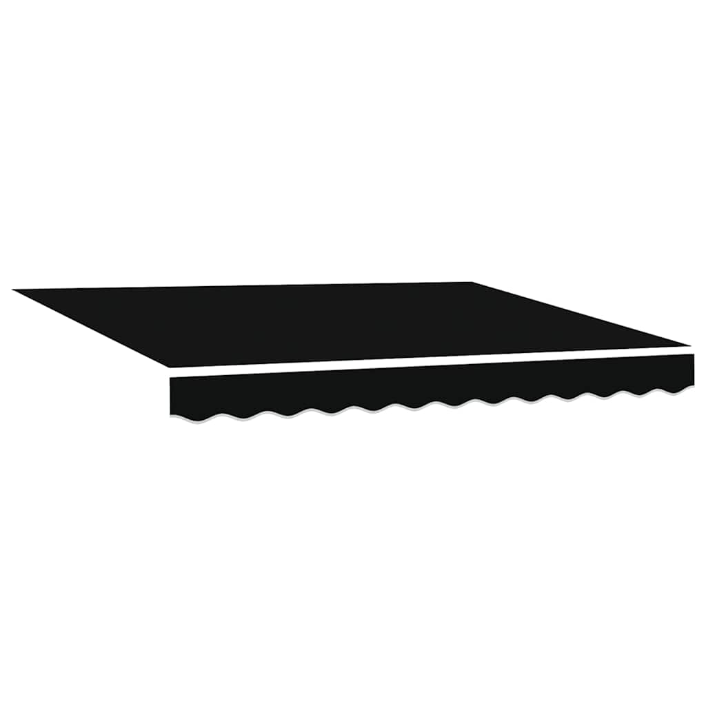 Ištraukiama markizė Juoda 350 x 250 cm Audinys ir aliuminis