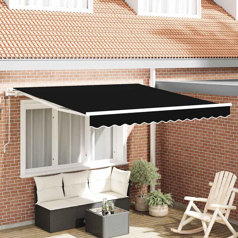 Elektrinė ištraukiama pavėsinė Juodas 350 x 250 cm