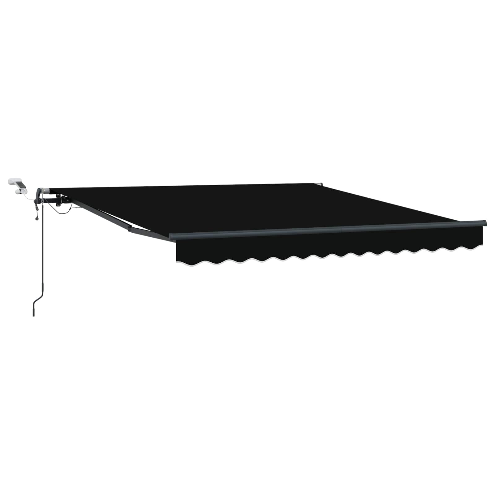 Skėtis Audinys su Juoda 350 x 250 cm Poliesteris