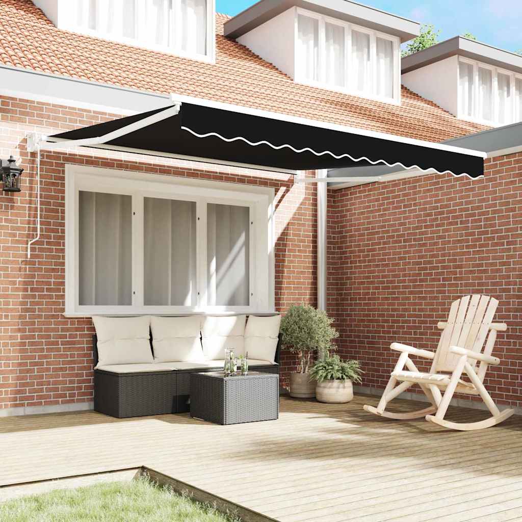 automatinė įtraukiama markizė juoda 350x250 cm