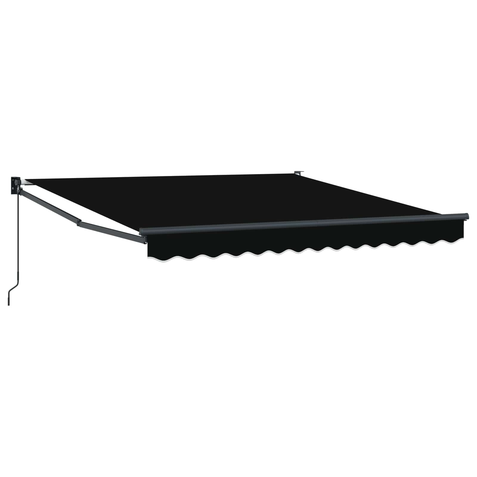 Ištraukiama markizė Juoda 350 x 250 cm Poliesteris ir aliuminis