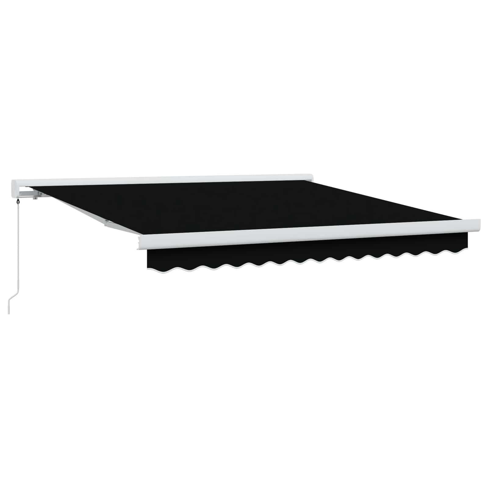 Izvelkams tents Melns 350 x 250 cm Audums, metāls