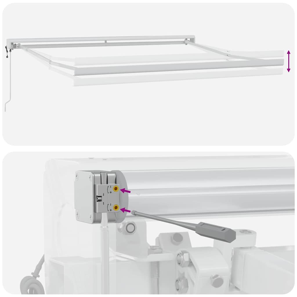 Juoda automatinė įtraukiama markizė 350x250 cm
