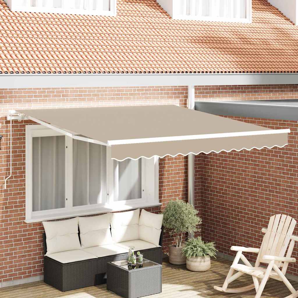 Retractable Awning Sand 350 x 250 cm