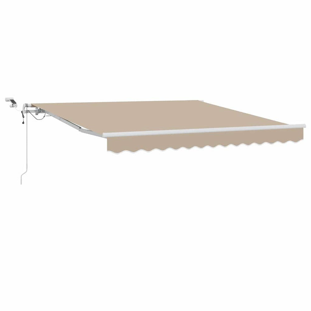 Ištraukiama markizė Smėlio 350 x 250 cm Poliesteris ir Metalas