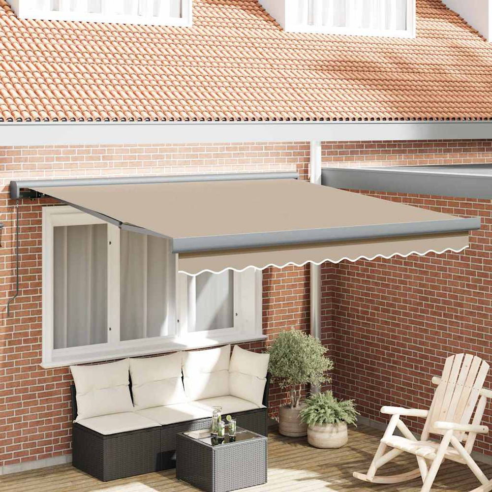 Ištraukiama markizė Smėlio 350 x 250 cm Audinys, metalas