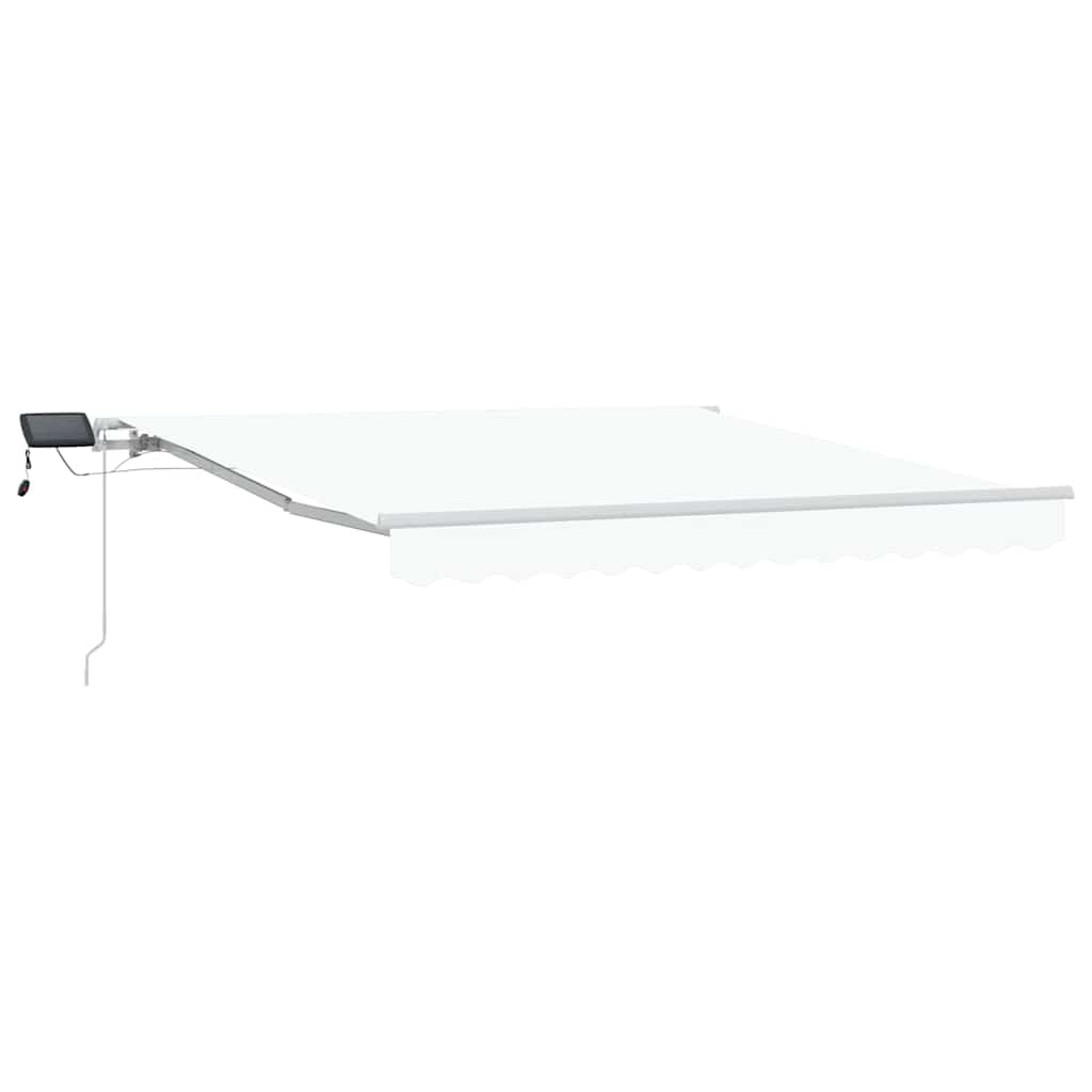 Ištraukiama markizė Balta 350 x 250 cm Audinys ir aliuminis