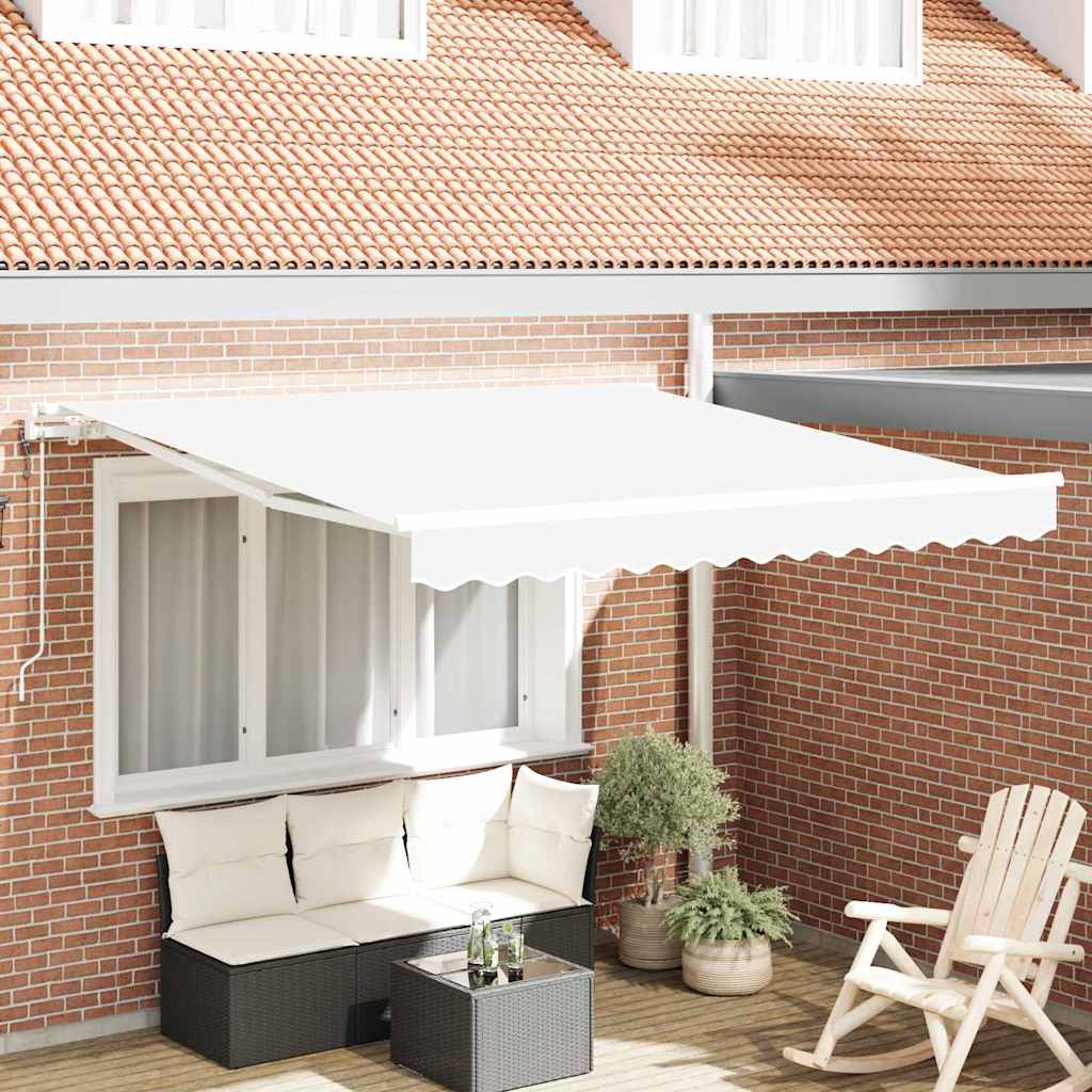 Elektrinė ištraukiama pavėsinė Baltas 350 x 250 cm