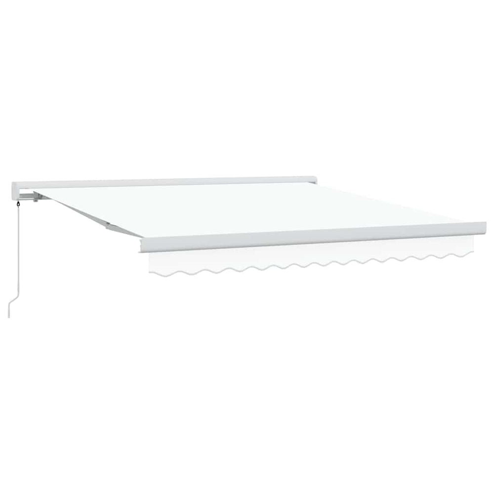 Ištraukiama markizė Balta 350 x 250 cm Audinys, metalas