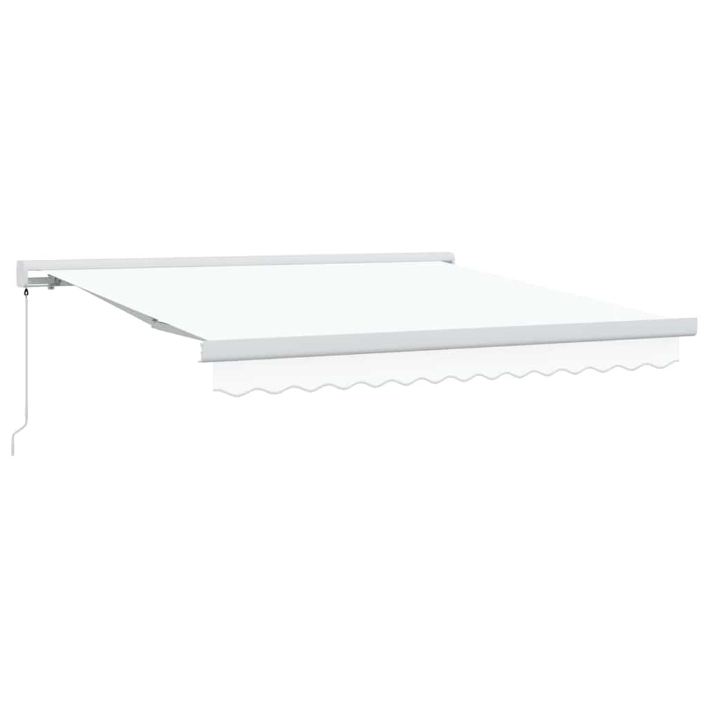 Ištraukiama markizė Balta 350 x 250 cm Audinys, metalas