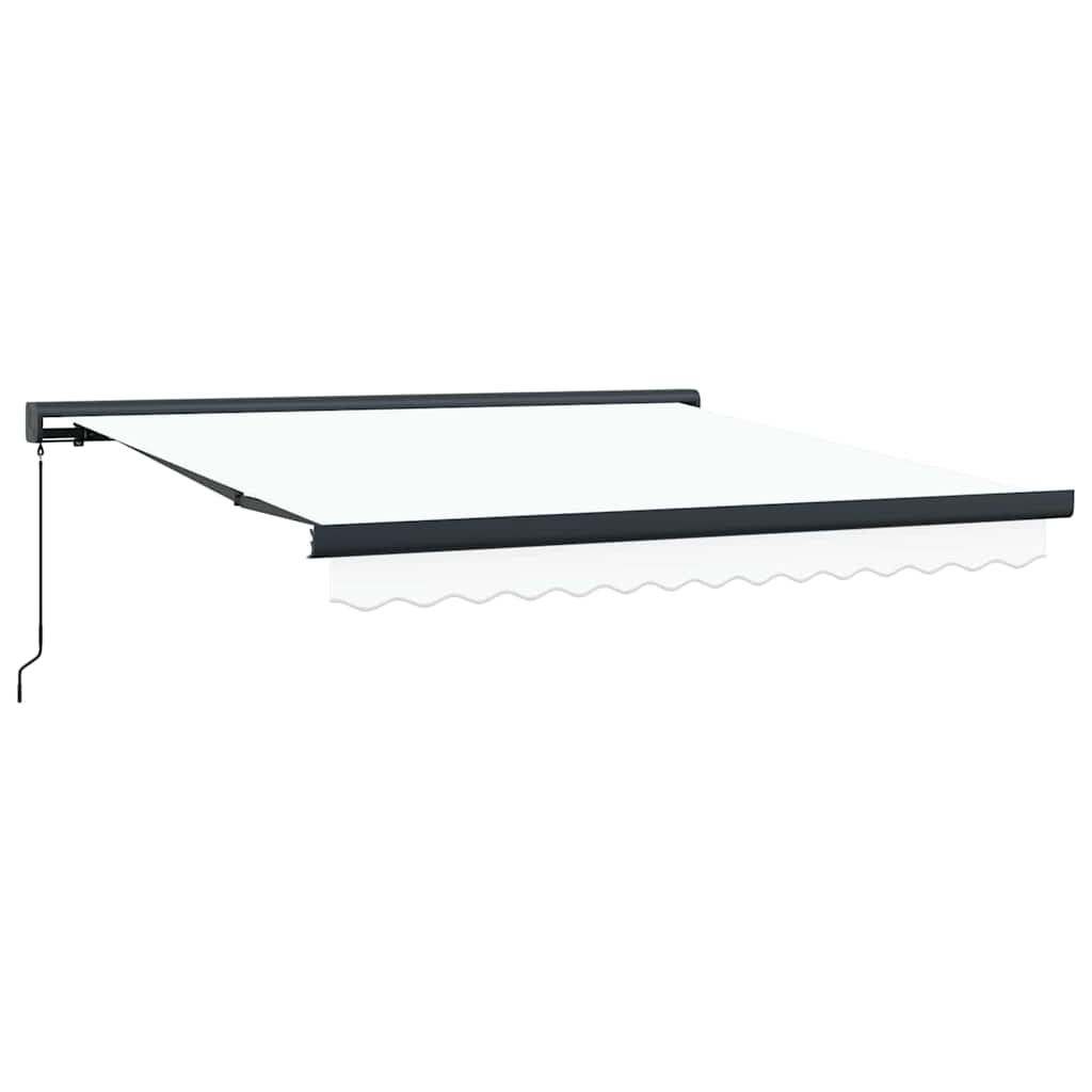 Ištraukiama markizė Balta 350 x 250 cm Audinys, metalas
