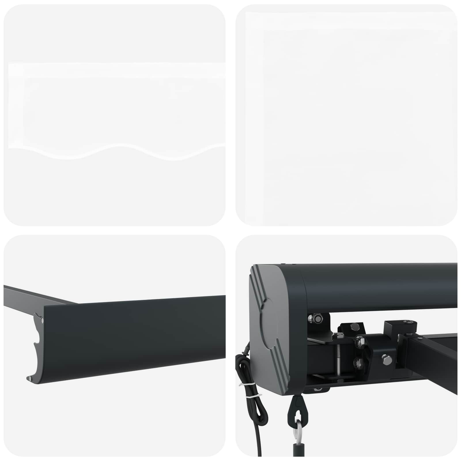 Automatinė Įtraukiama Markizė Balta 350x250 cm