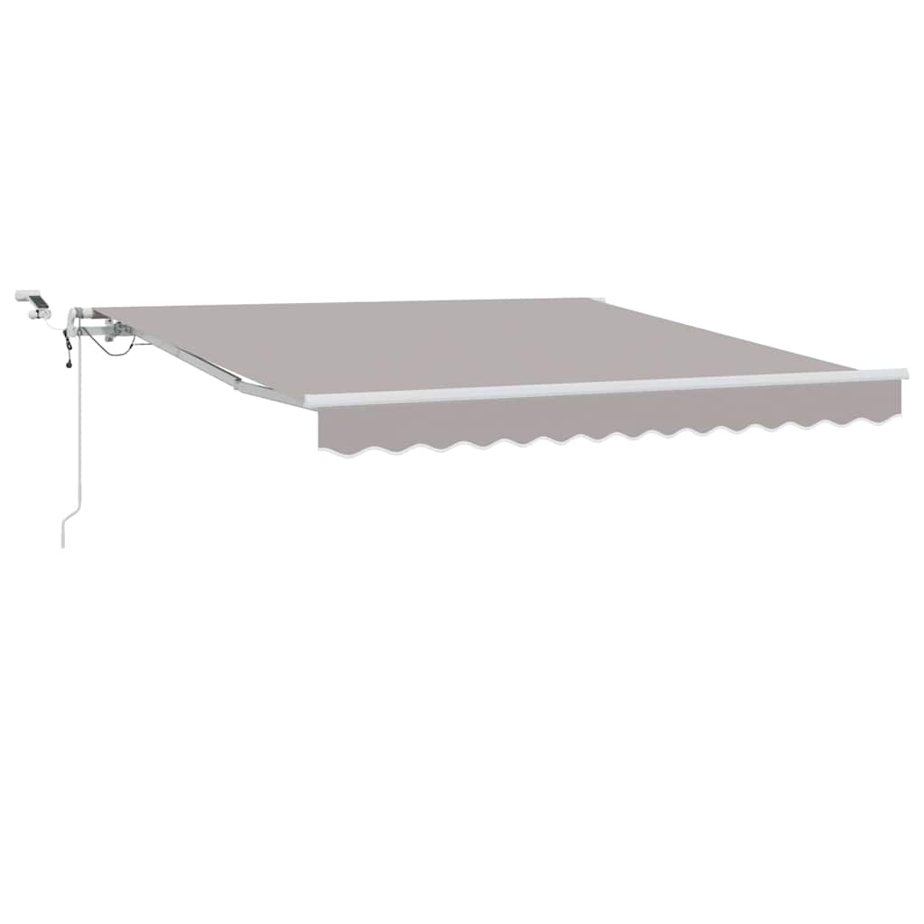 Skėtis Audinys Šviesiai pilka 350 x 250 cm Poliesteris