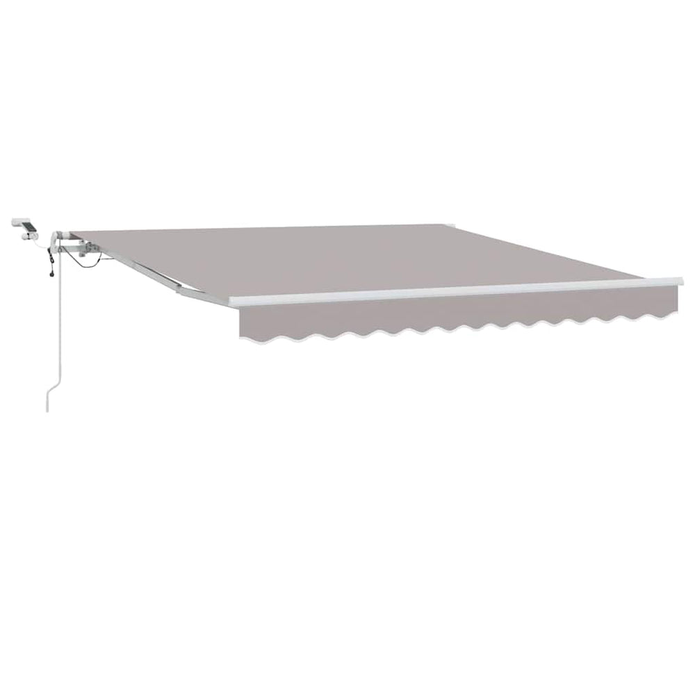 Skėtis Audinys Šviesiai pilka 350 x 250 cm Poliesteris