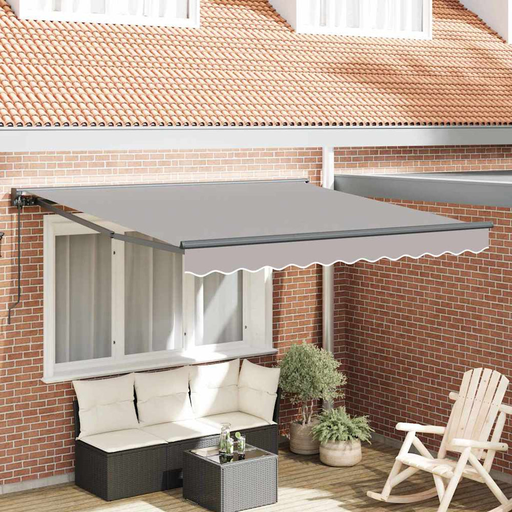 Ištraukiama markizė Šviesiai pilka 350x250 cm Audinys