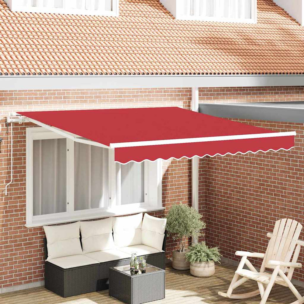 Elektrinė ištraukiama pavėsinė Raudona 350 x 250 cm