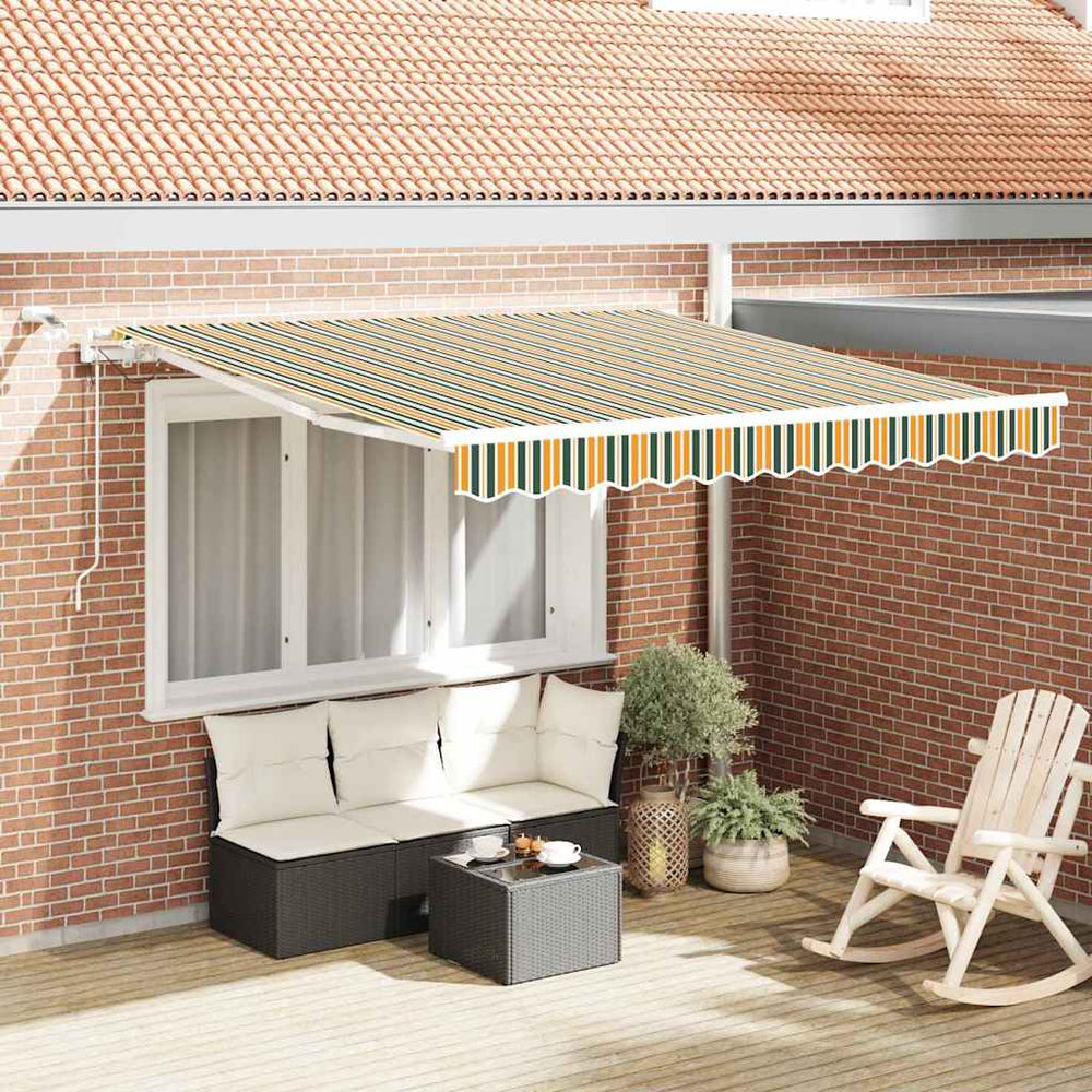 Skėtis Audinys Žalia ir geltona 350 x 250 cm Poliesteris