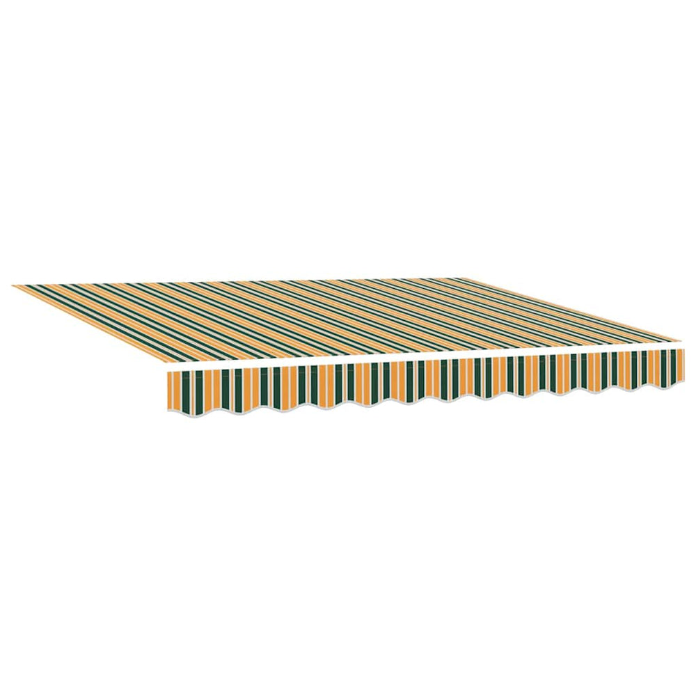 Įtraukimo rankinė markizė su LED Žalia ir Geltona 350x250 cm